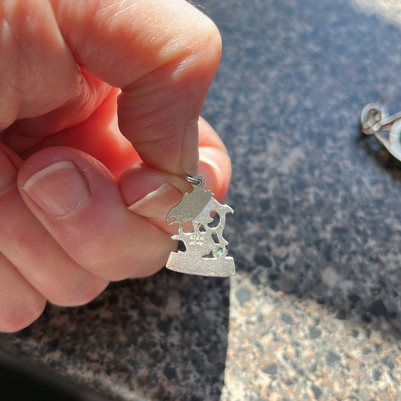 Vintage Pisces charm sterling - Picture 3 of 4